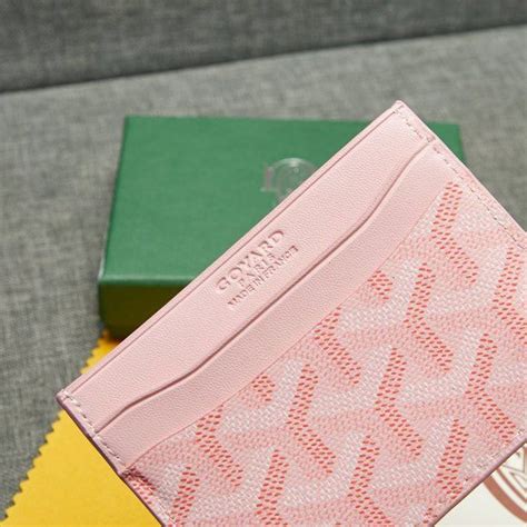 pink goyard cardholder|goyard saint sulpice card holder.